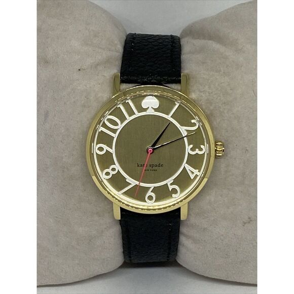 Kate Spade New York 0391 Women\'s Black Leather Analog Dial Quartz Watch VK161 main image 5